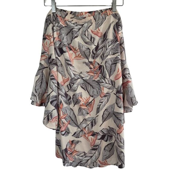 Lulu’s Sun-Drenched Daydream Beige Floral Print Off-the-Shoulder Dress Small - Picture 5 of 14